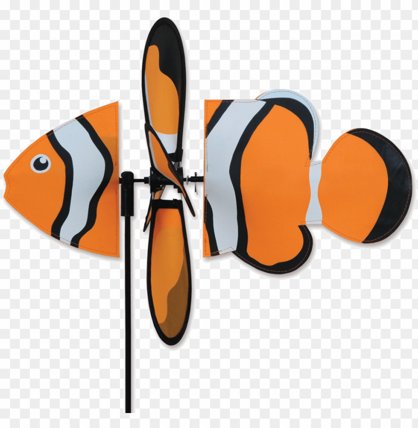 petite clownfish spinner - premier kites & designs dog wind spinner pug, kite