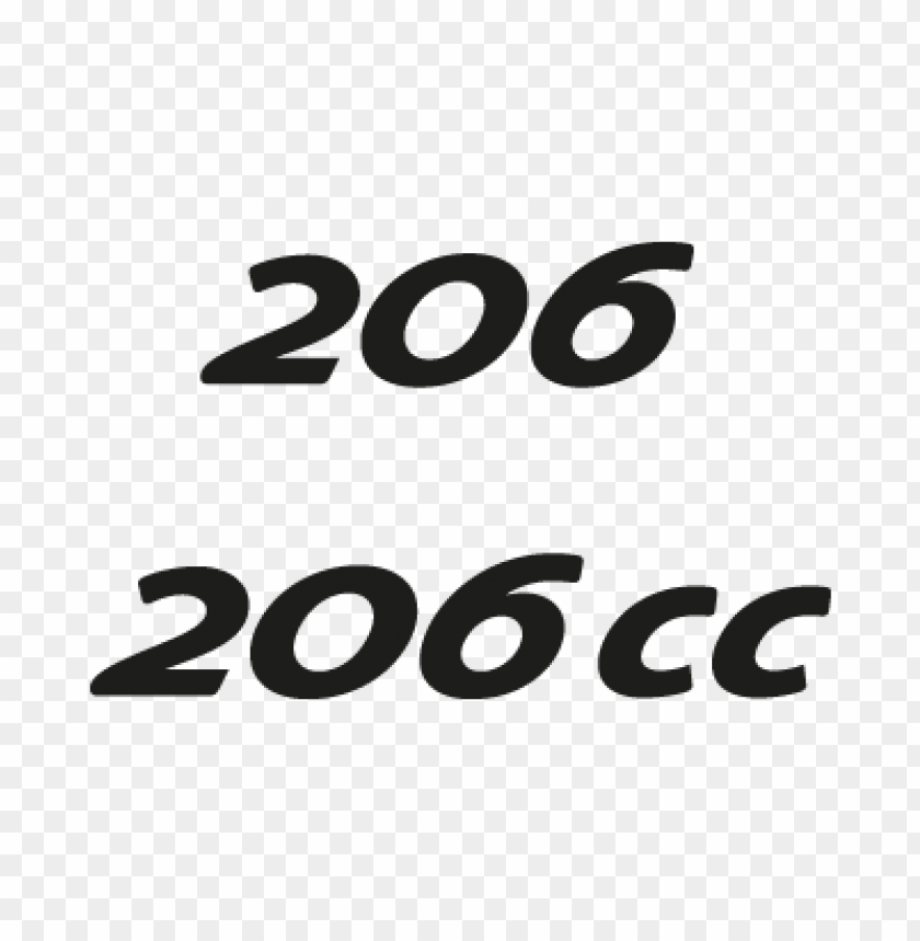  peugeot 206 vector logo free - 464282