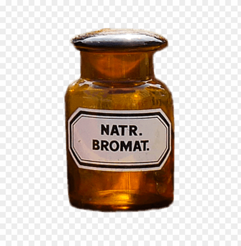 miscellaneous, pharmacy, pharmacy flask natr bromat, 