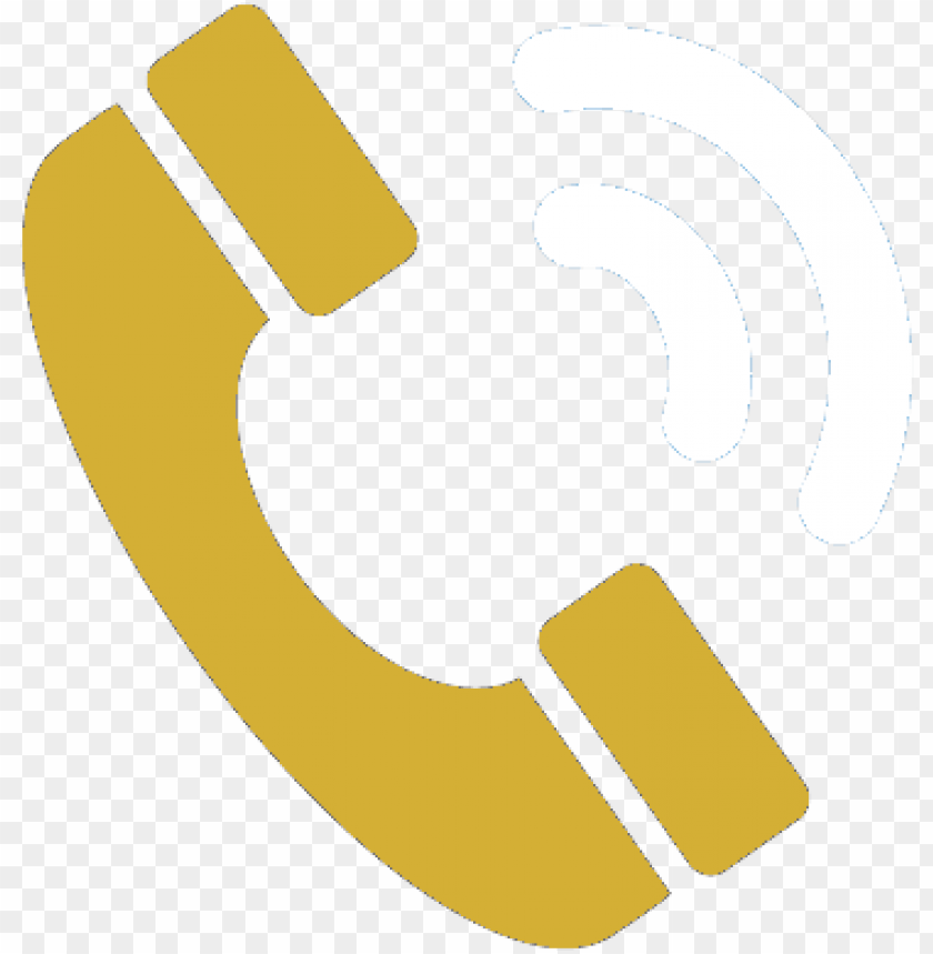 phone icon gold PNG transparent with Clear Background ID 85533