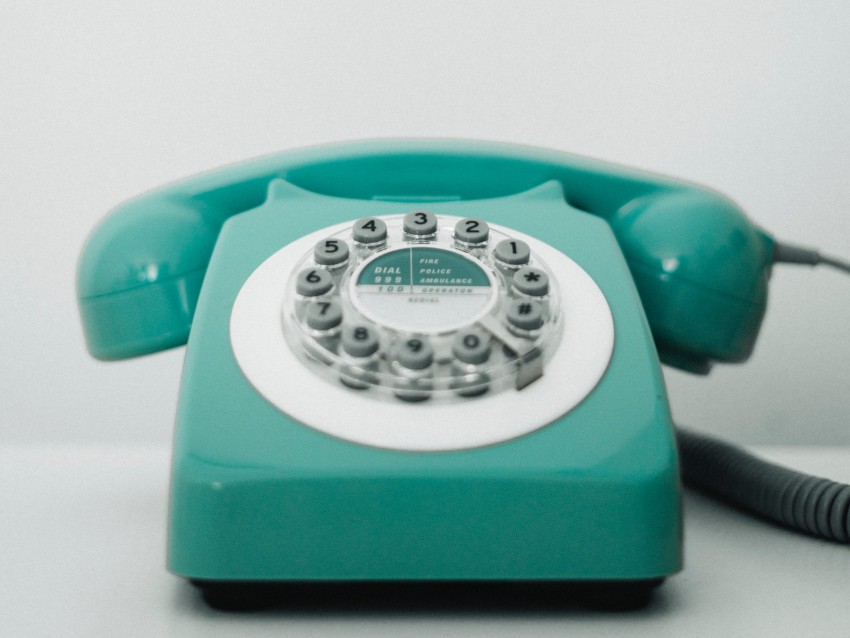 phone, retro, vintage, old, turquoise