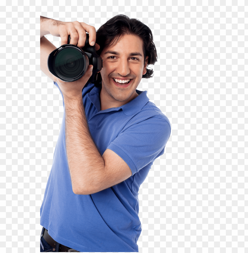 Transparent background PNG image of photographer - Image ID 20862