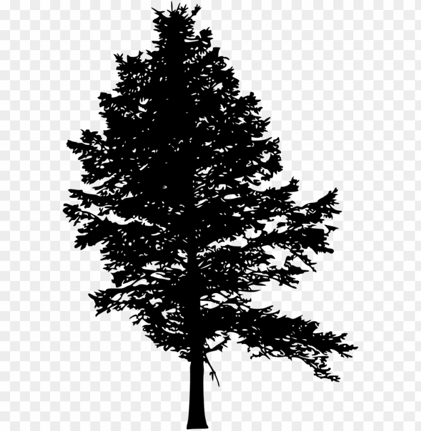 Transparent pine tree silhouette PNG Image - ID 3371