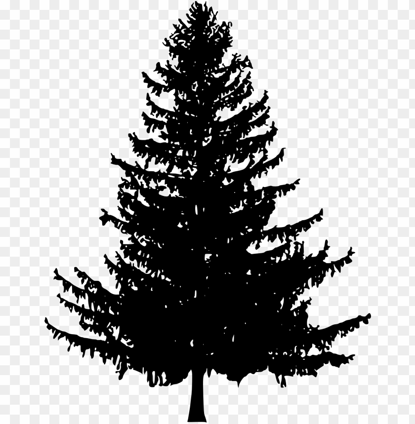 Transparent pine tree silhouette PNG Image - ID 4173