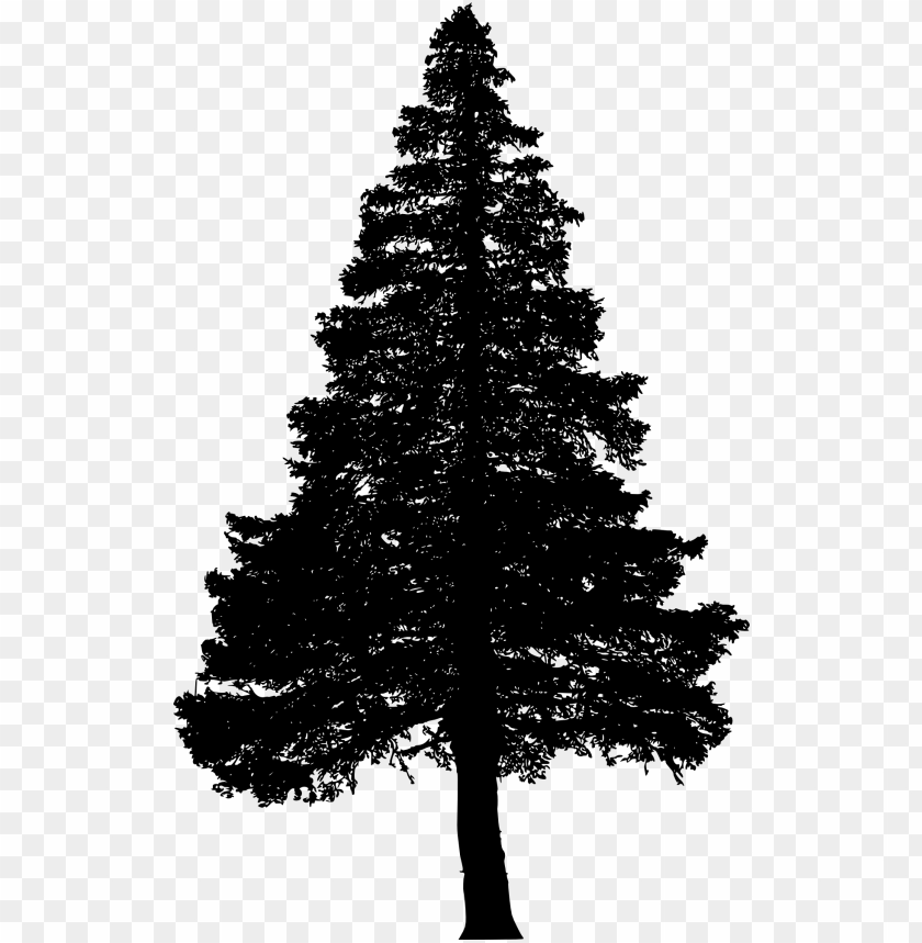 Transparent pine tree silhouette PNG Image - ID 4174