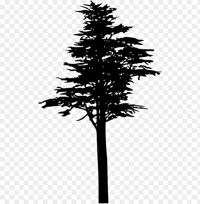 Transparent pine tree silhouette PNG Image - ID 4181
