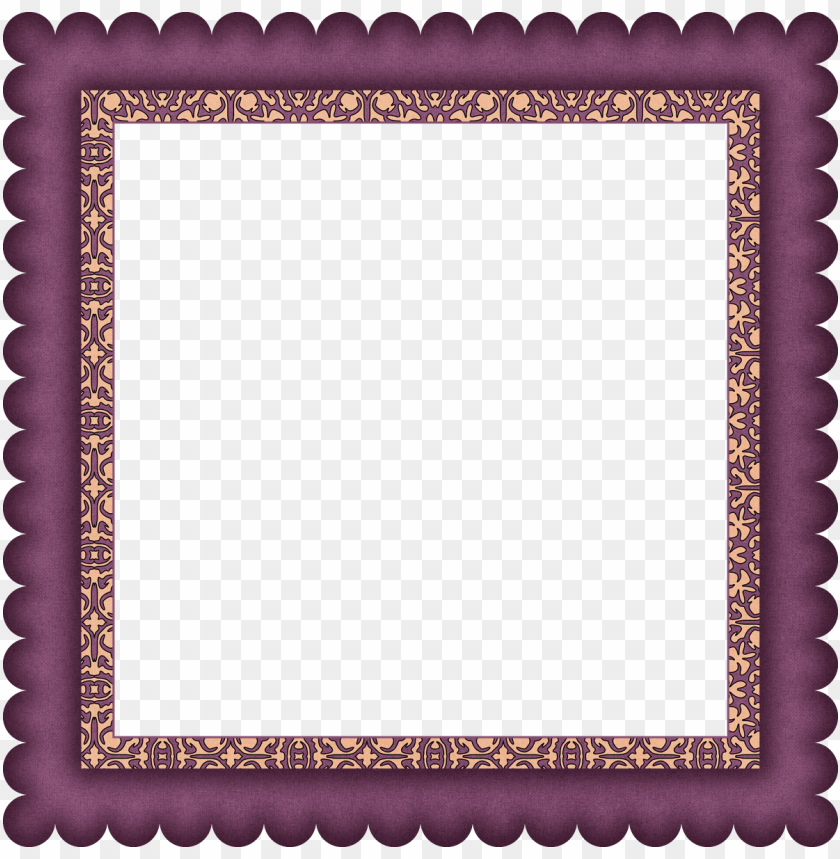 frame, decorative border, artistic design, purple color, scalloped edges, ornate pattern, vintage style