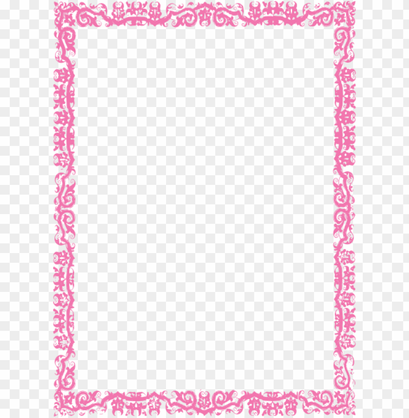 pink border frame png - Free PNG Images ID 7237