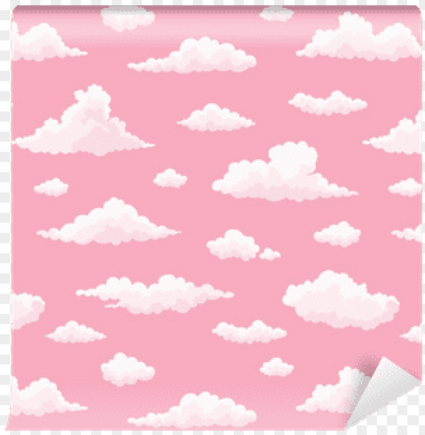Pink Background With Clouds gambar ke 14