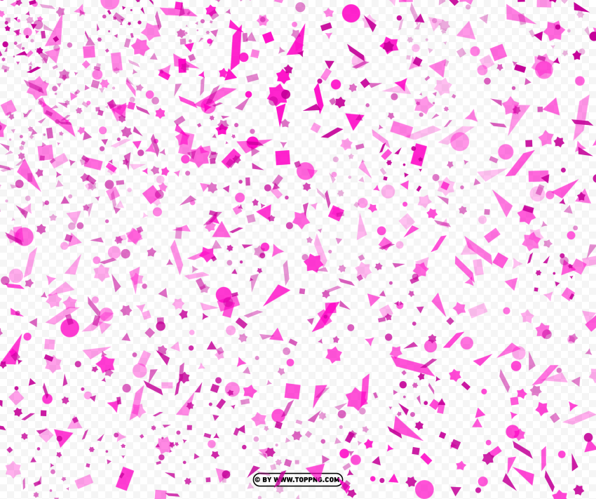 pink confetti with geometric forms png , Confetti png,Confetti png transparent,Png confetti,Transparent background confetti png,Transparent confetti png,Party confetti png