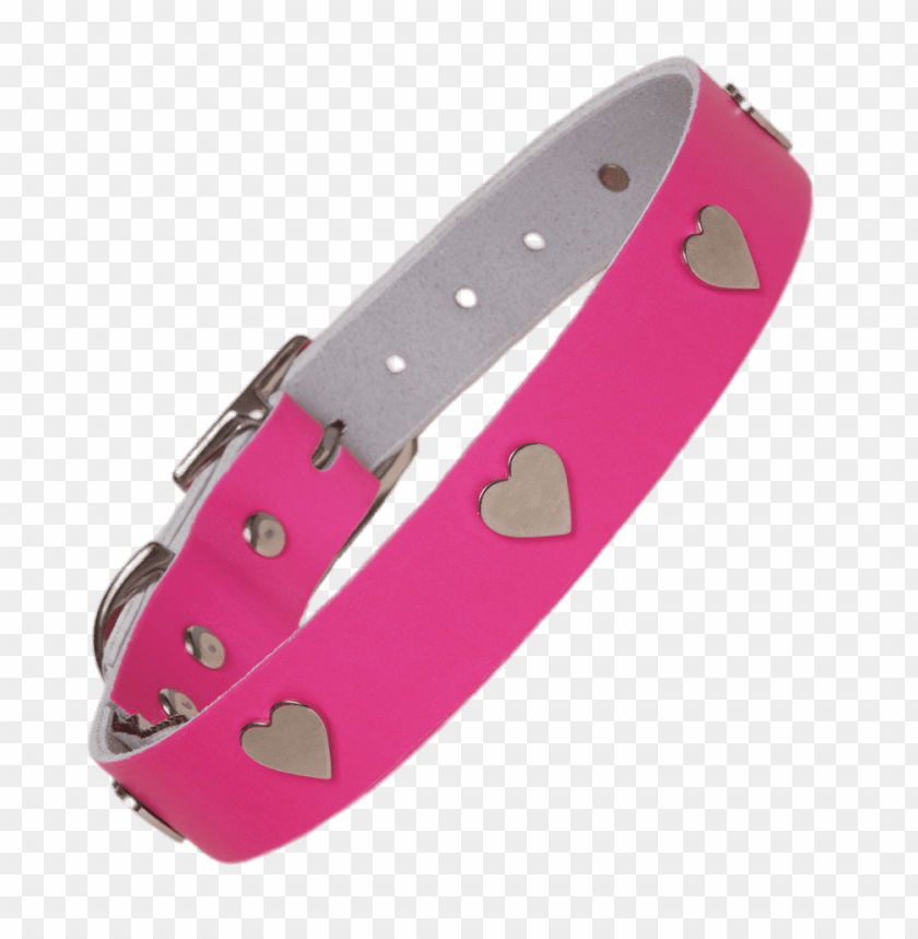 miscellaneous, dog collars, pink dog collar with hearts, 