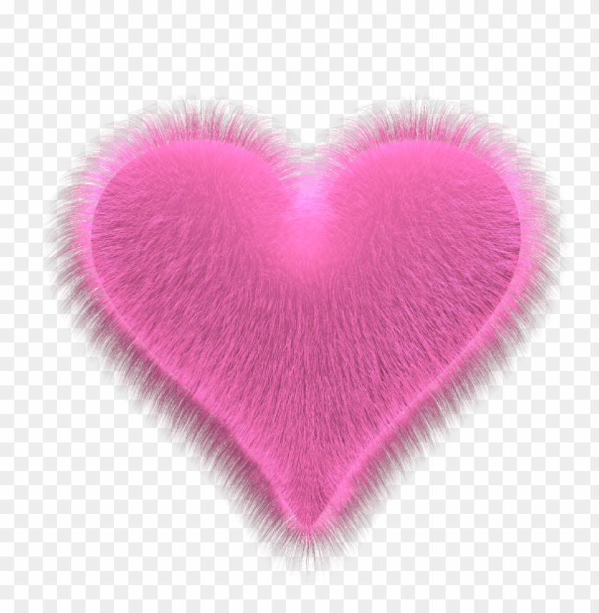 pink fluffy heart png - Free PNG Images - 39791