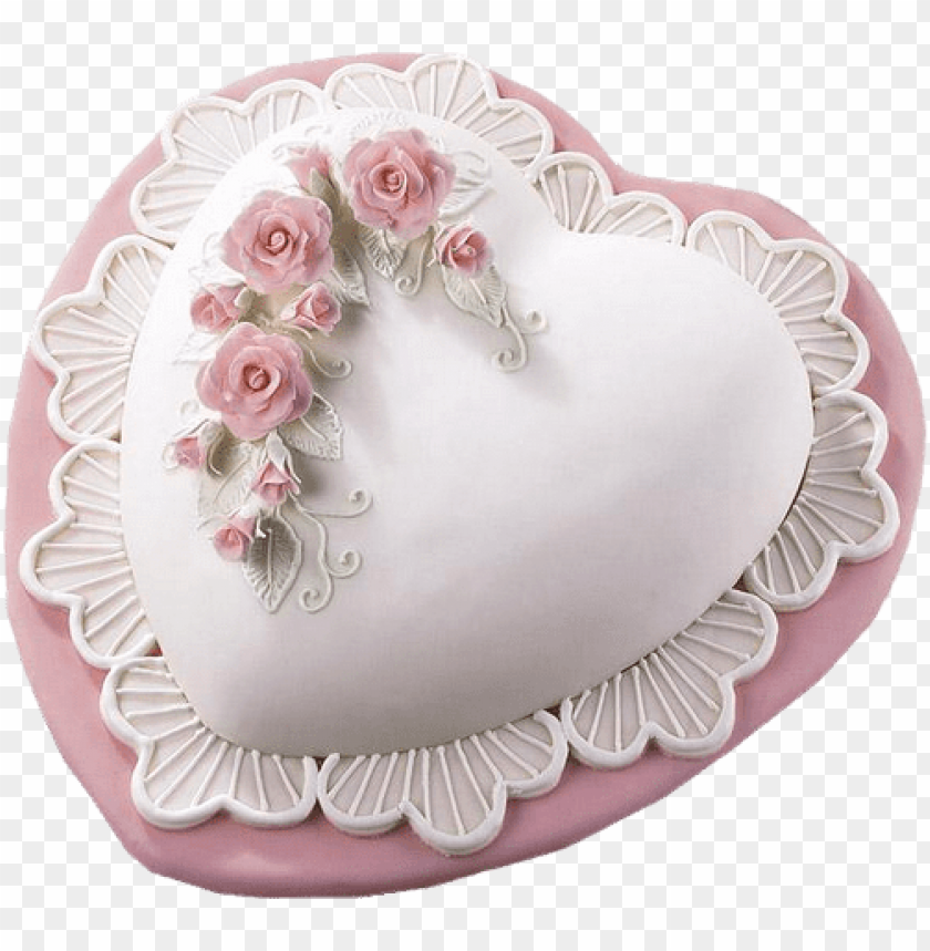 Heart-shaped cake Royalty Free Vector Image - VectorStock