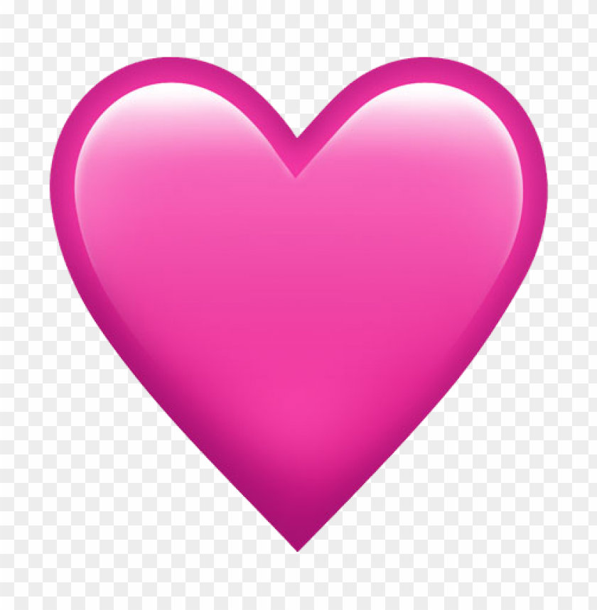 Pink Heart Emoji Love Valentine PNG Image With Transparent Background