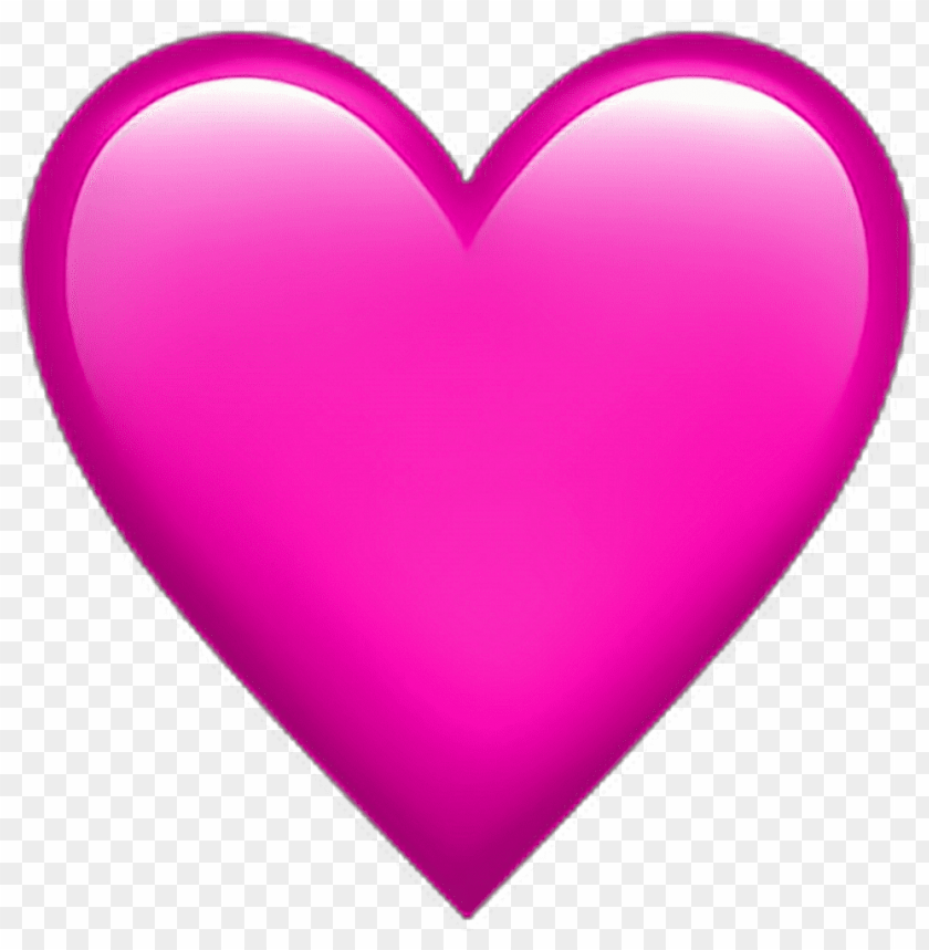 Pink Heart Pinkheart Emoji Emoticon Iphone Iphoneem Heart Emoji No Background Png Image With Transparent Background Toppng