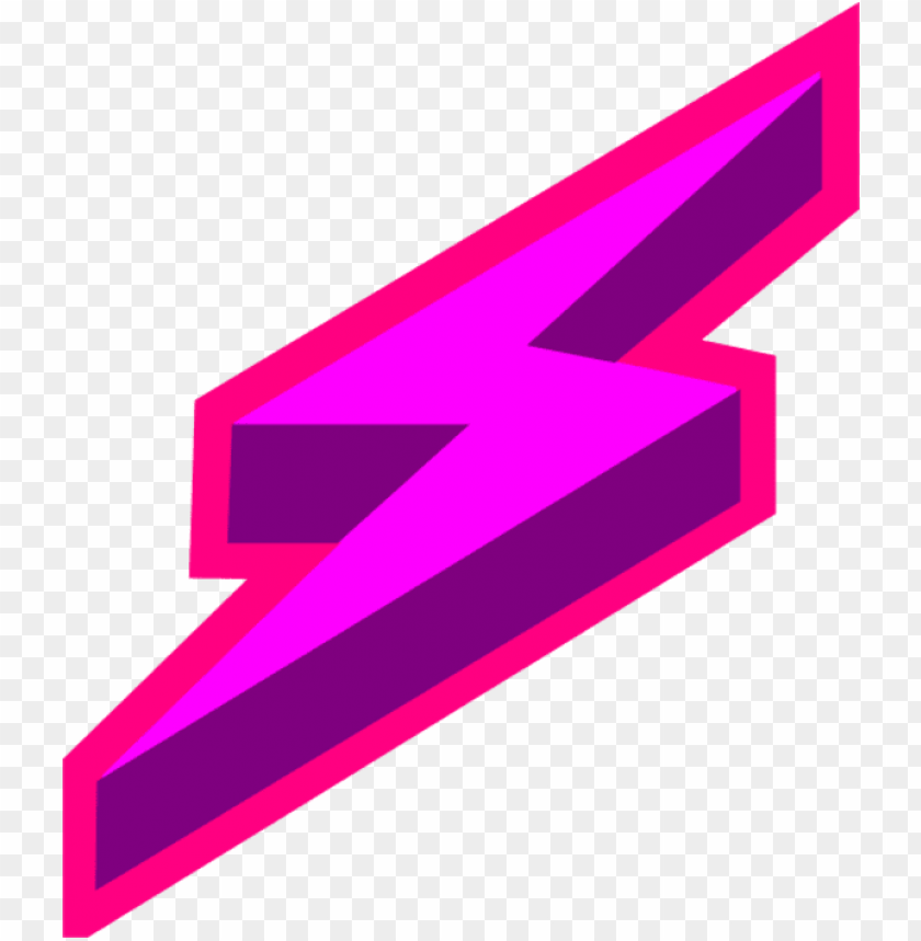 pink lightning bolt PNG transparent with Clear Background ID 81122