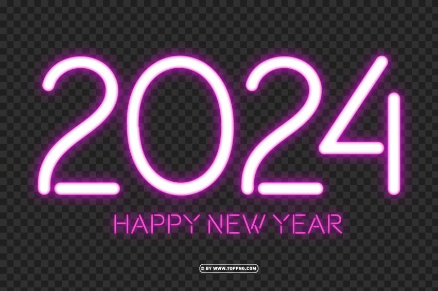 pink neon 2024 text effect png images transparent download,2024,new year,merry,happy new year