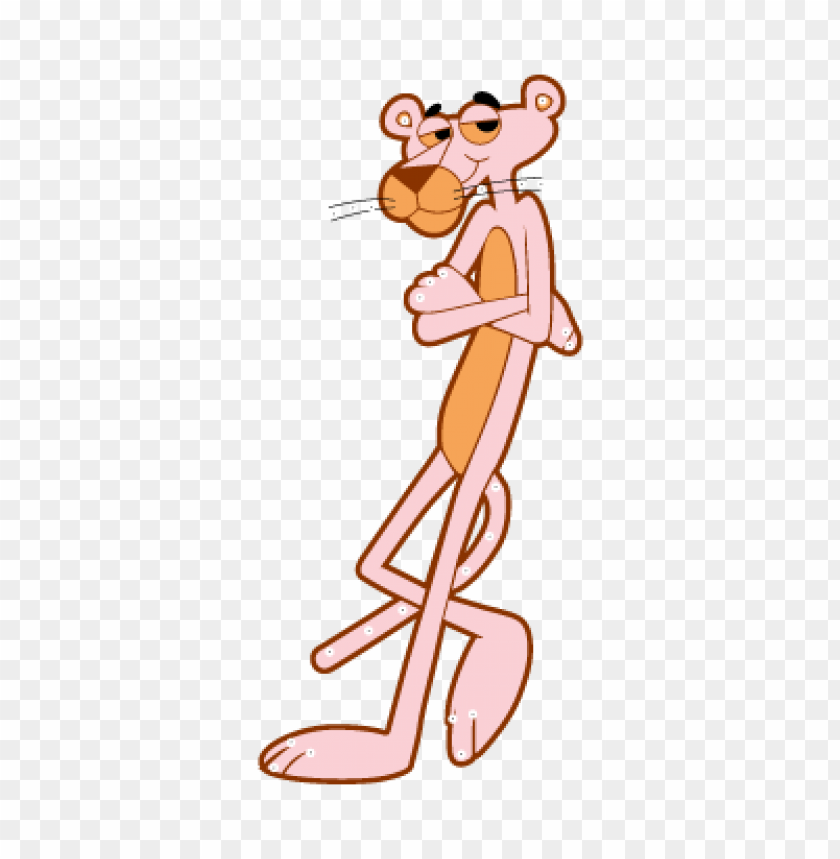  pink panther character vector logo download free - 464265
