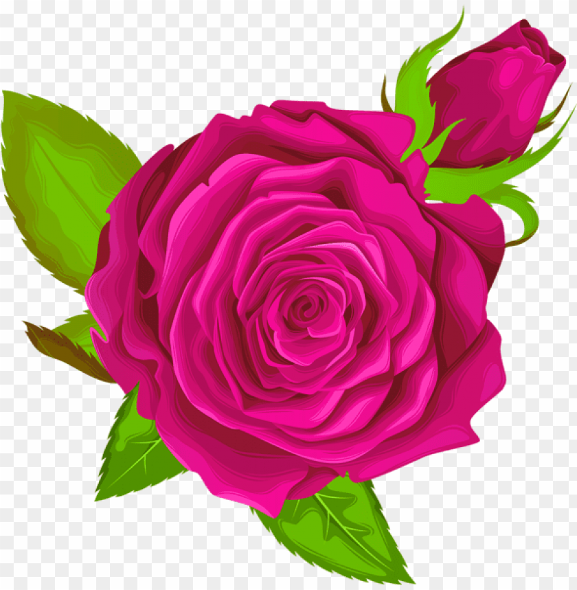 PNG image of pink rose decorative with a clear background - Image ID 44641