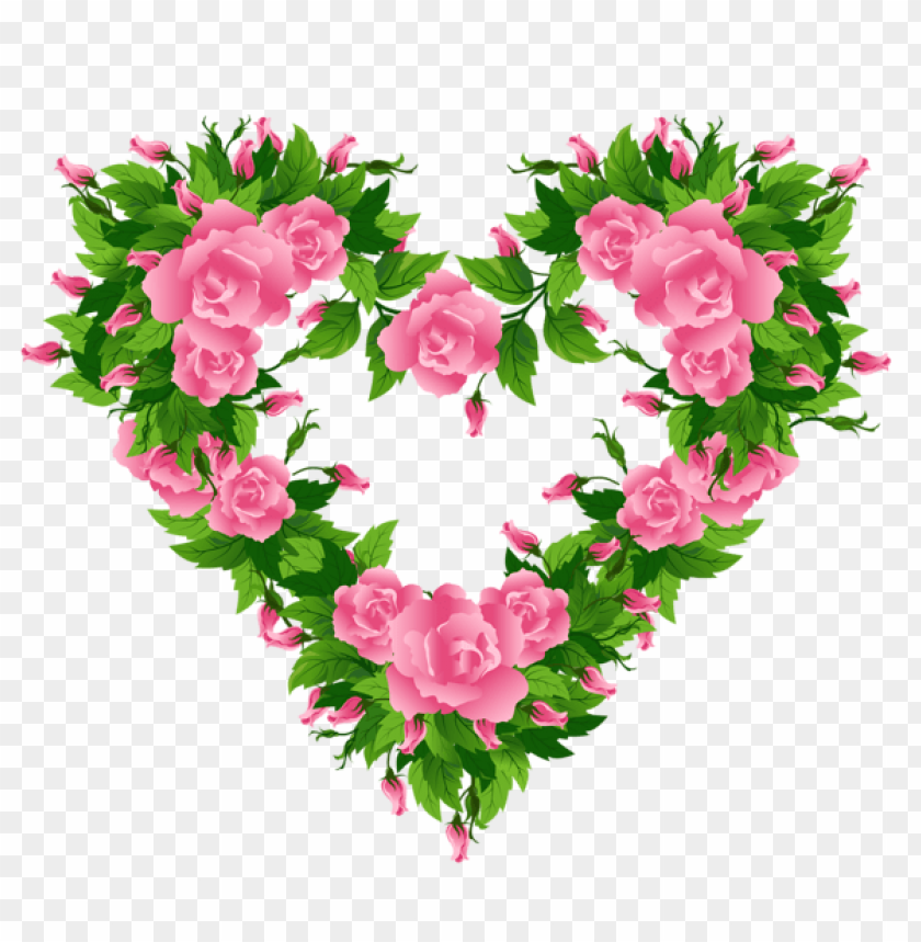 pink roses heart decorpicture