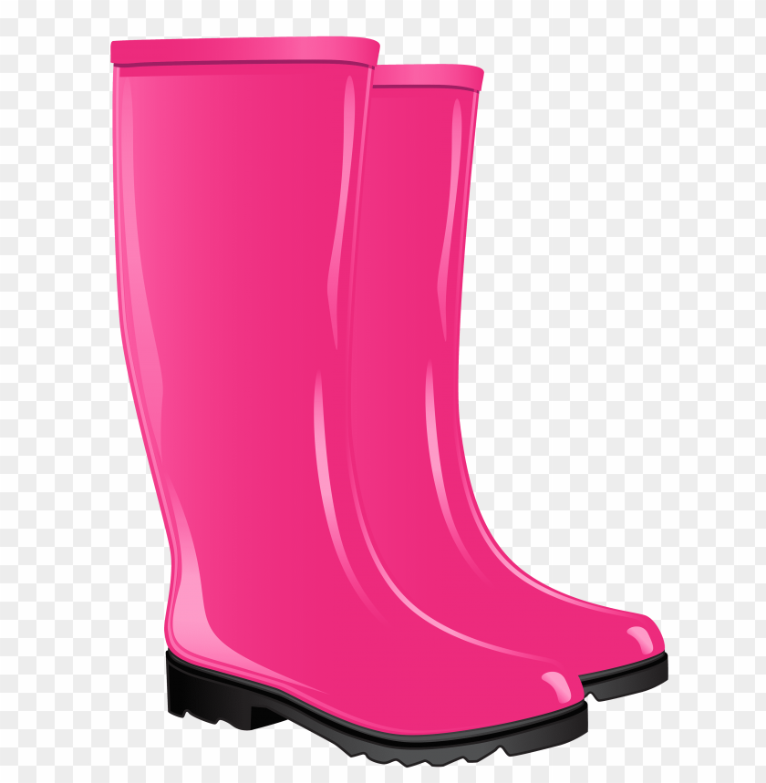 boots, pink, rubber