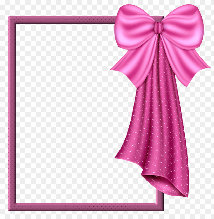 Pink Transparent Frame With Big Pink Bow Background Best Stock Photos Toppng