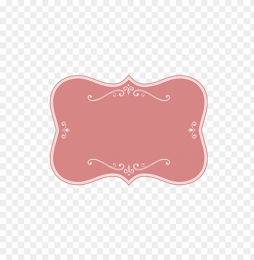 pink vintage label PNG transparent with Clear Background ID 97074