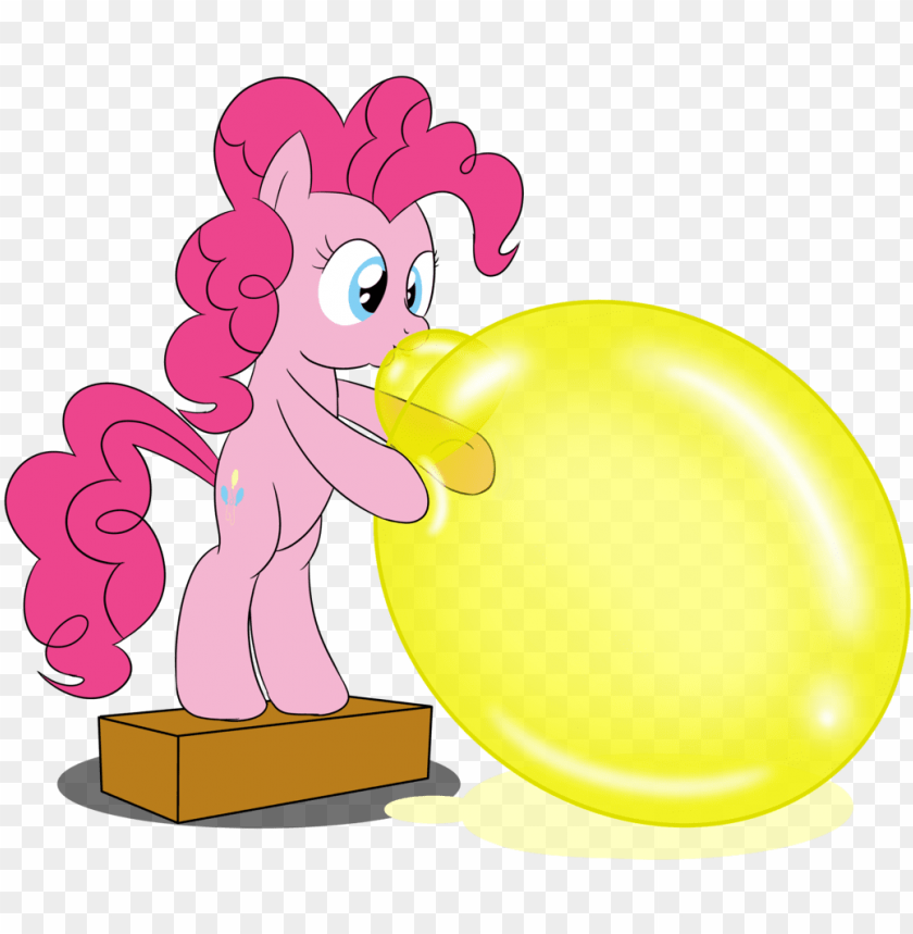 pinkie pie blowing up a balloon PNG transparent with Clear Background ID 93101