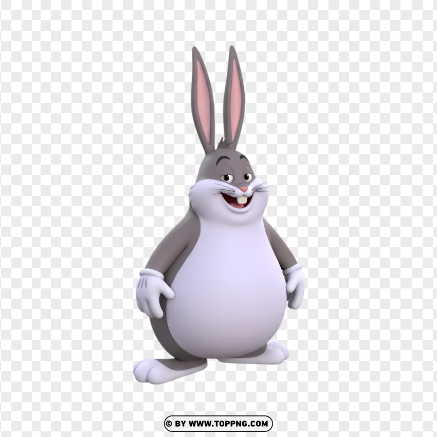 Pixar 3d Big Chungus Neutral Stand PNG Transparent Background