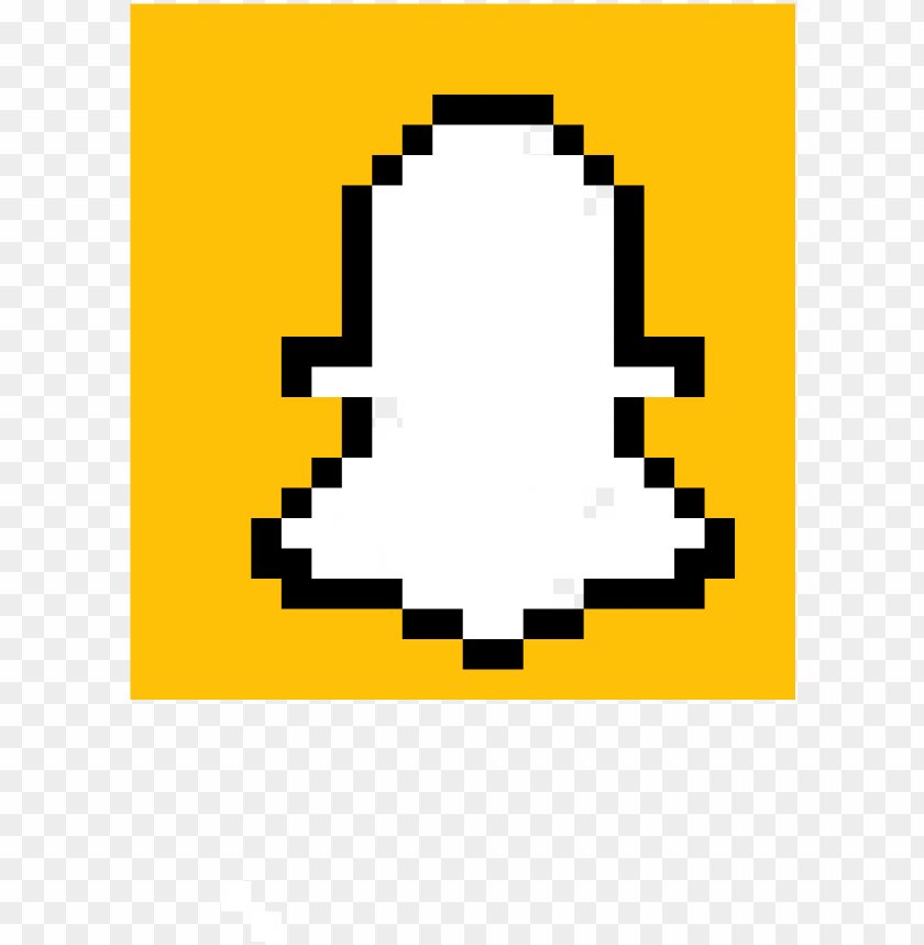 pixel art logo snapchat PNG transparent with Clear Background ID 80034