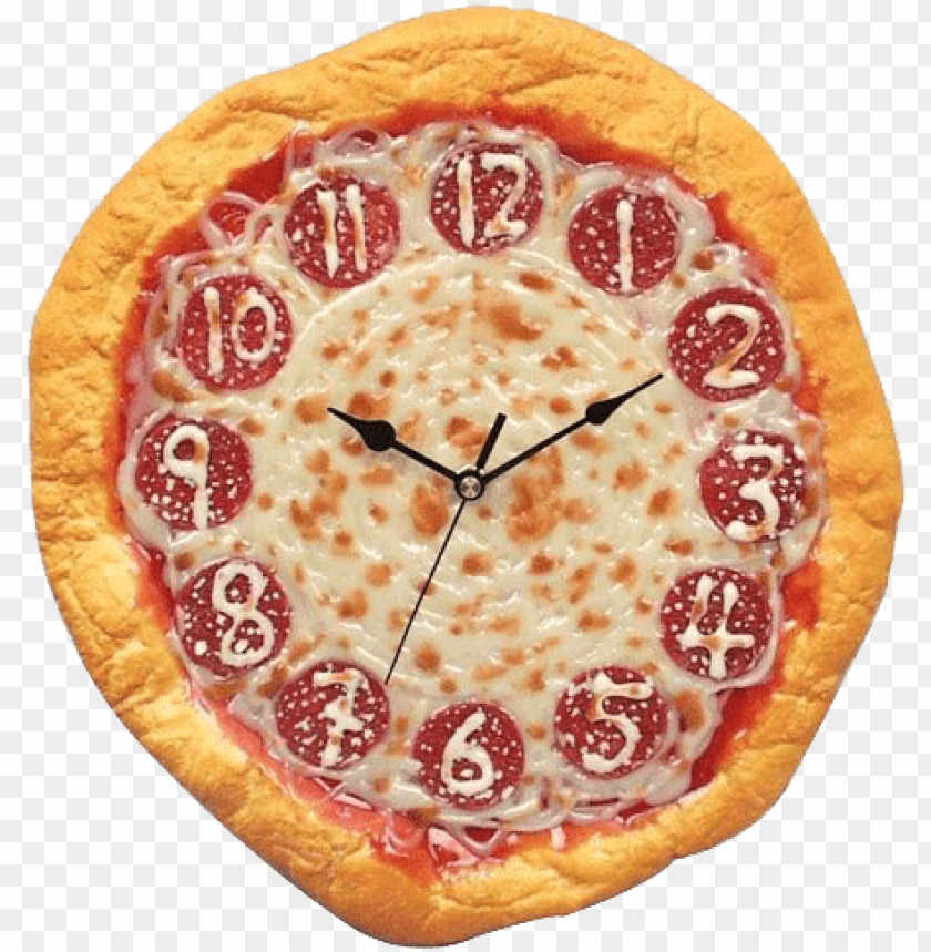 pizza slice, broken brick wall, wall, hole in wall, digital clock, pizza clipart