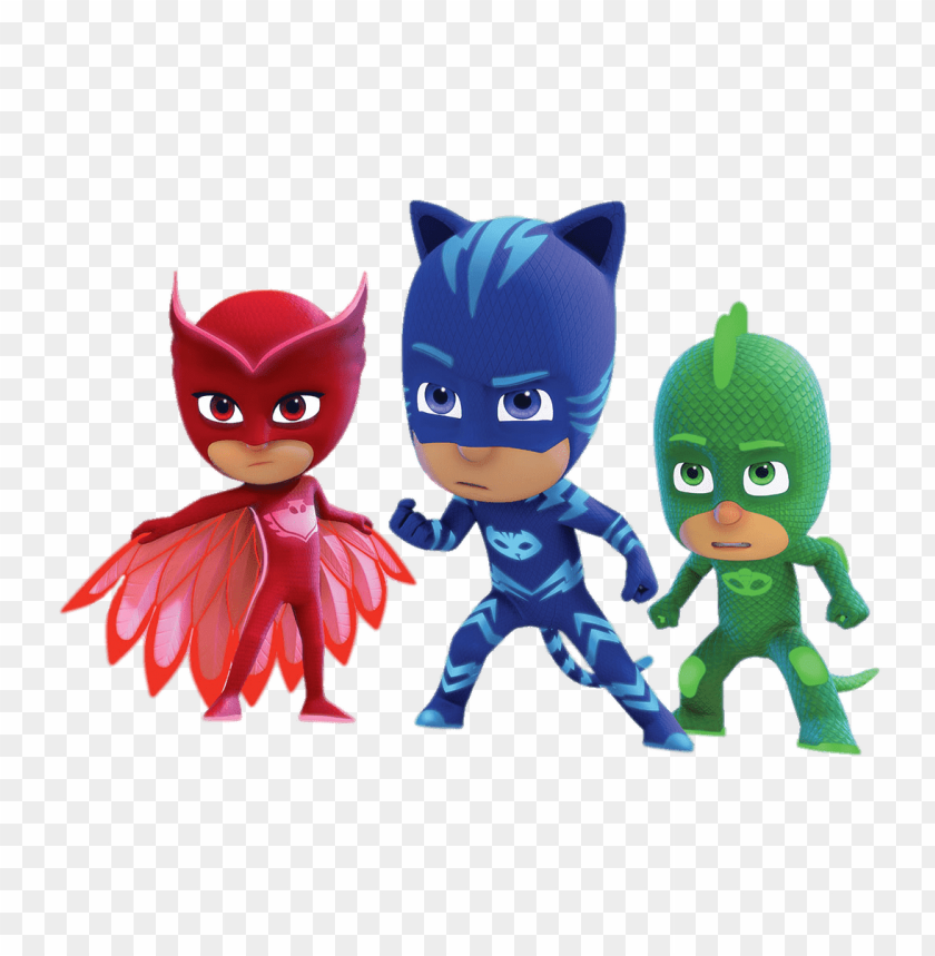 Pj Masks Determined Faces Clipart Png Photo - 66746