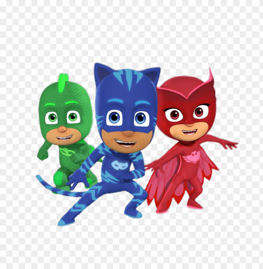 Download pj masks heroes ready for action clipart png photo  @toppng.com