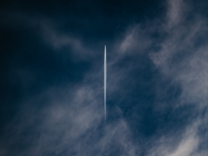 plane, trail, sky, clouds, smoke background@toppng.com