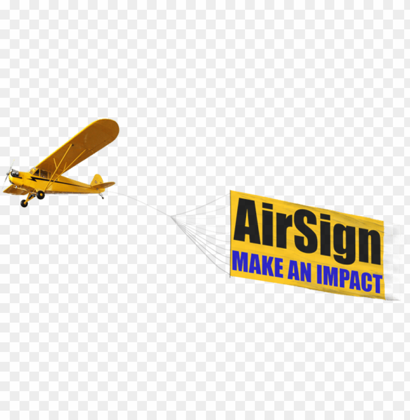 plane with banner PNG image with transparent background | TOPpng