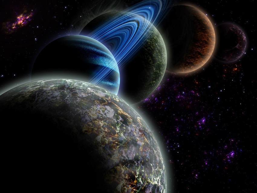 Planets Galaxy Stars Space Universe Background Toppng