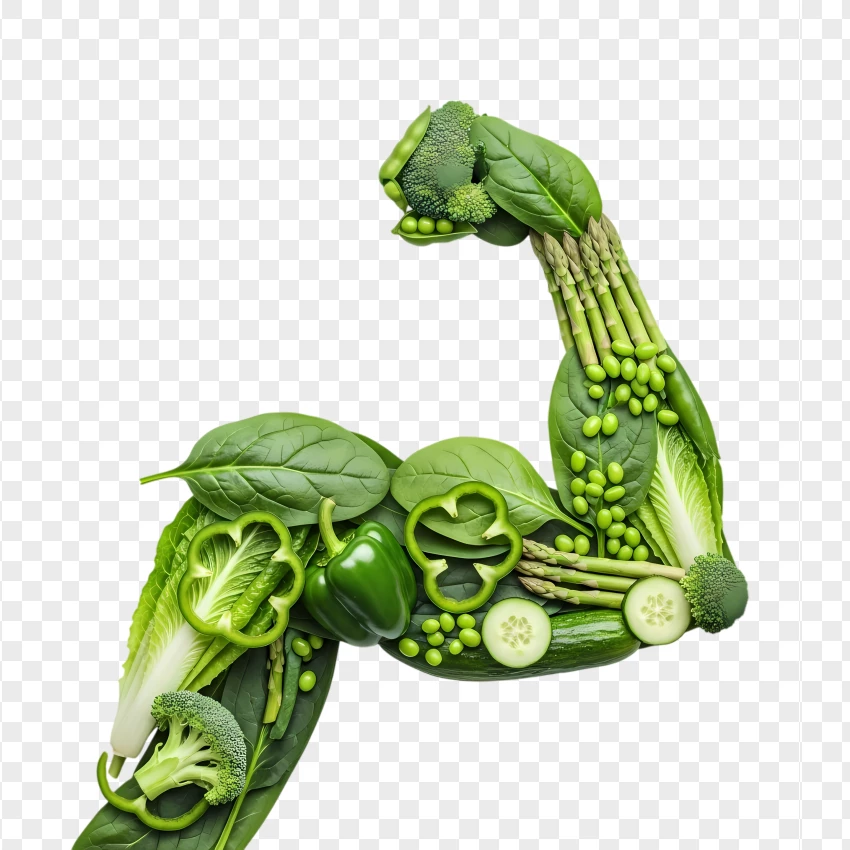 Plant-based Power Arm Concept PNG Transparent Background