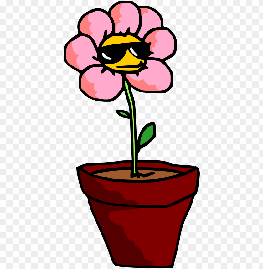 plants with sunglasses cartoon PNG image with transparent background |  TOPpng