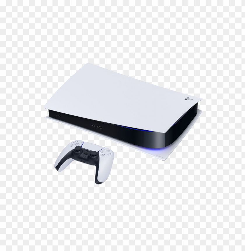 playstation 5 sony ps5 side view with controller PNG image with transparent background@toppng.com