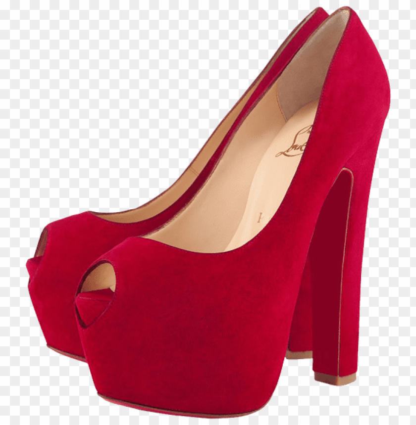 heels, plush, red