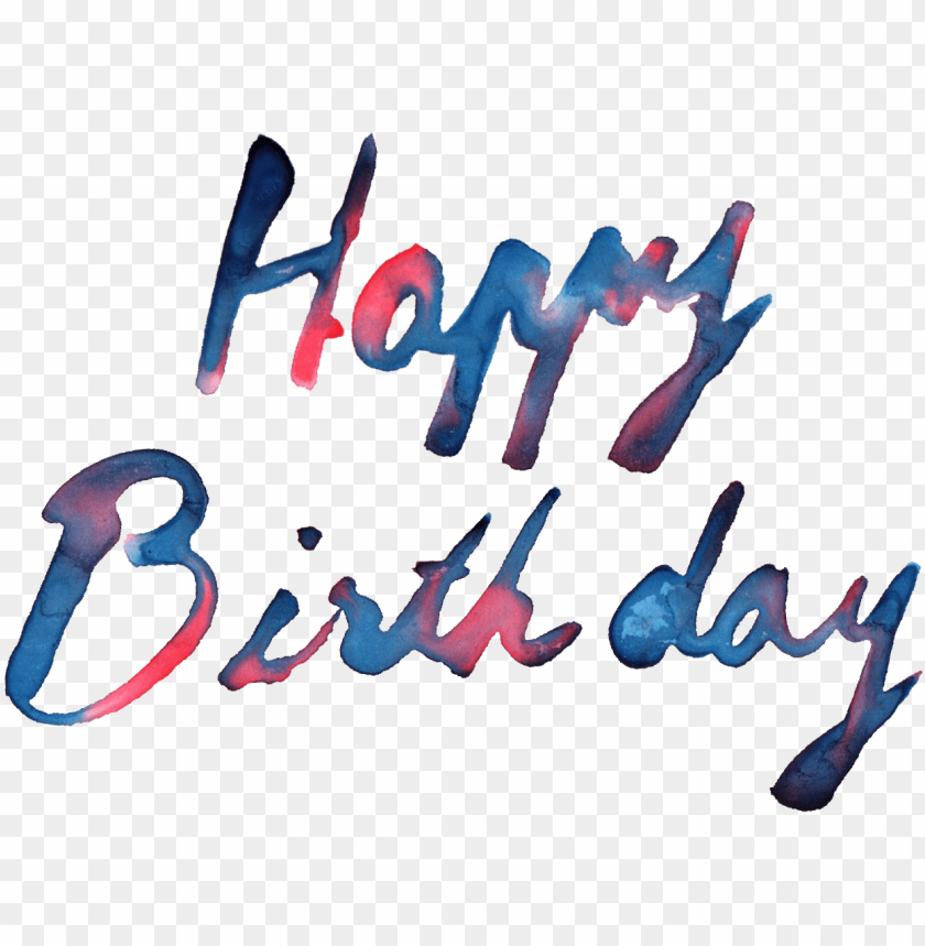 pn happy birthday text hd PNG image with transparent background | TOPpng