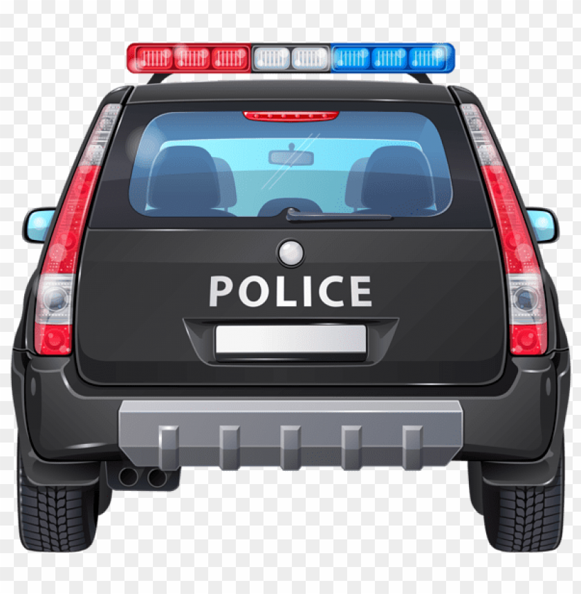Download Police Car Back Clipart Png Photo Toppng - roblox police car template