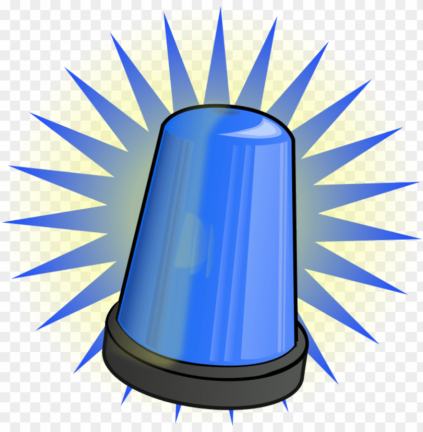 blue police siren,free vector graphic: police, police siren, blue lamp,format: png,alarm, red