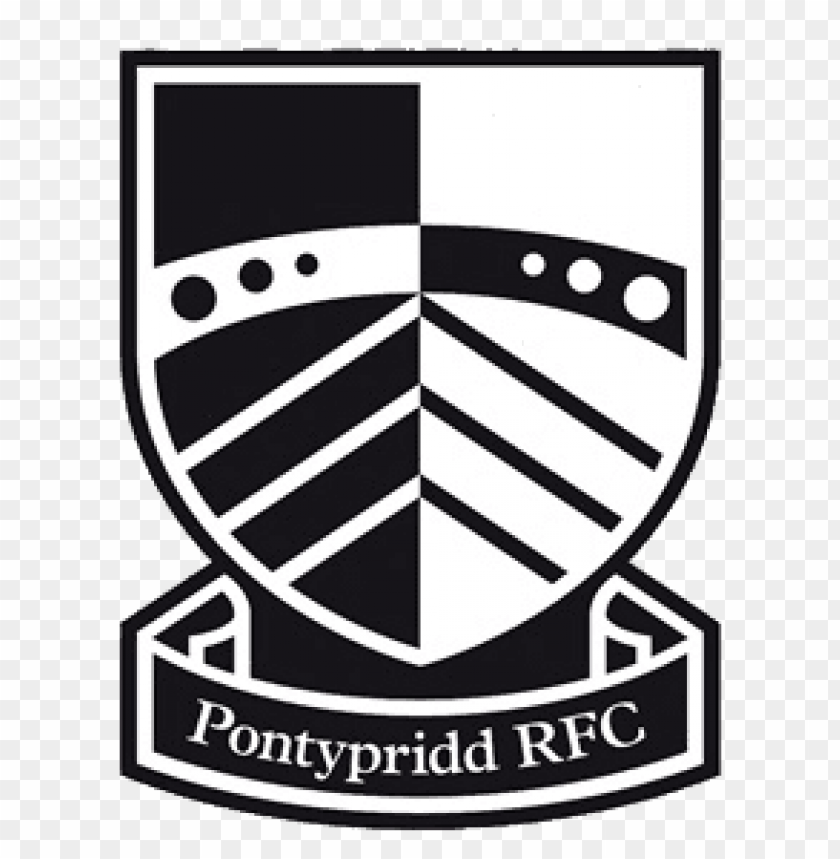 PNG image of pontypridd rfc rugby logo with a clear background - Image ID 69167