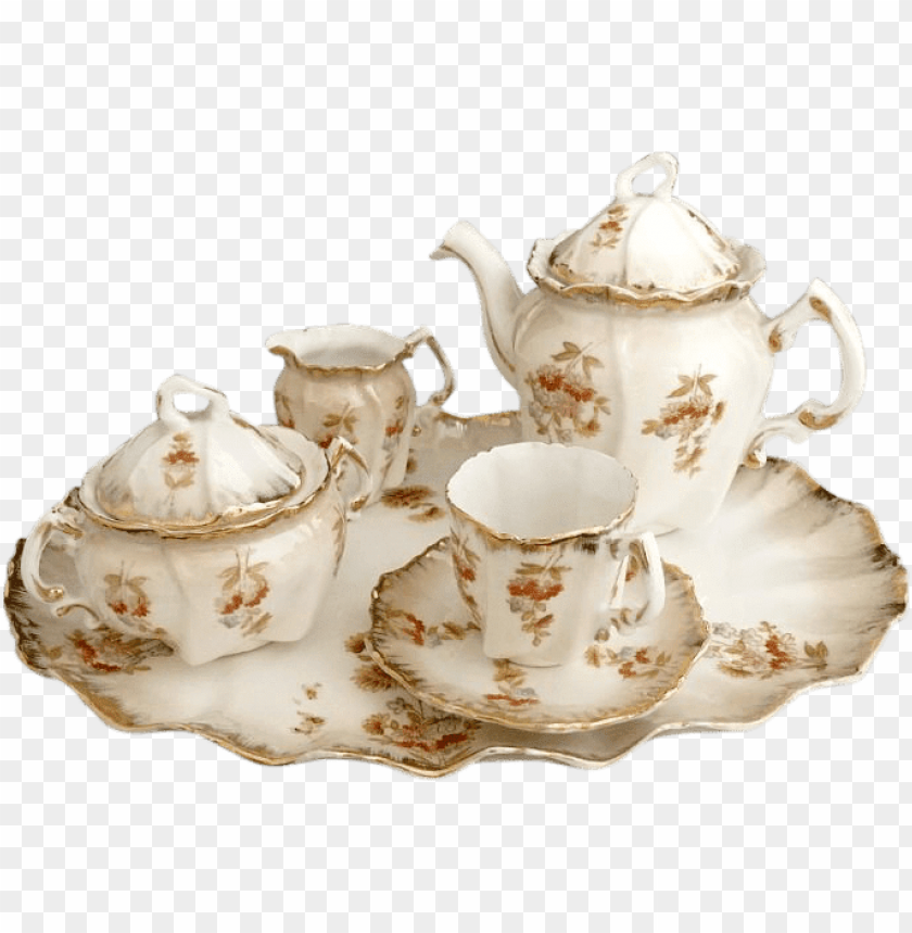 porcelain tea set PNG transparent with Clear Background ID 117798