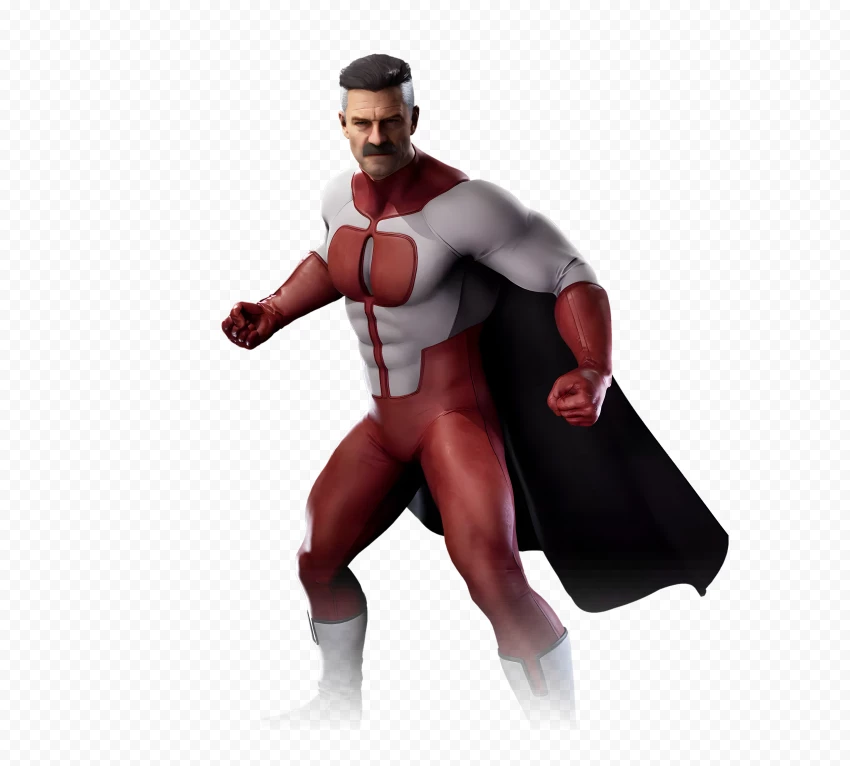 Portrait Of Omni-man Viltrumite Warrior Character PNG Transparent Background