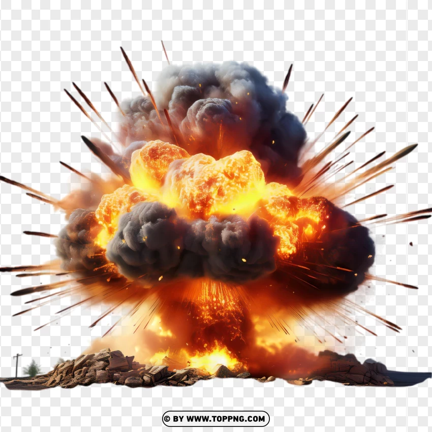 Powerful Explosion Free Download PNG Transparent Background