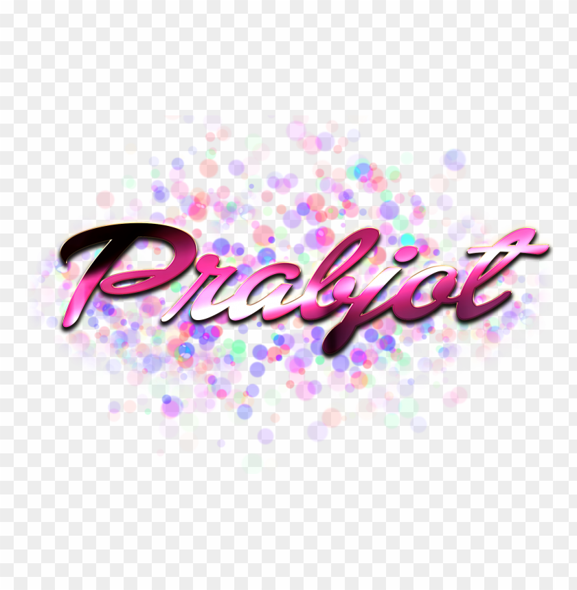 prabjot name logo bokeh png PNG image with no background - Image ID 36858