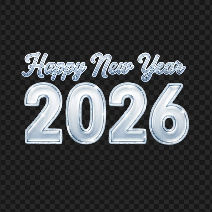 Premium winter 2026 Happy New Year design with seasonal decorations