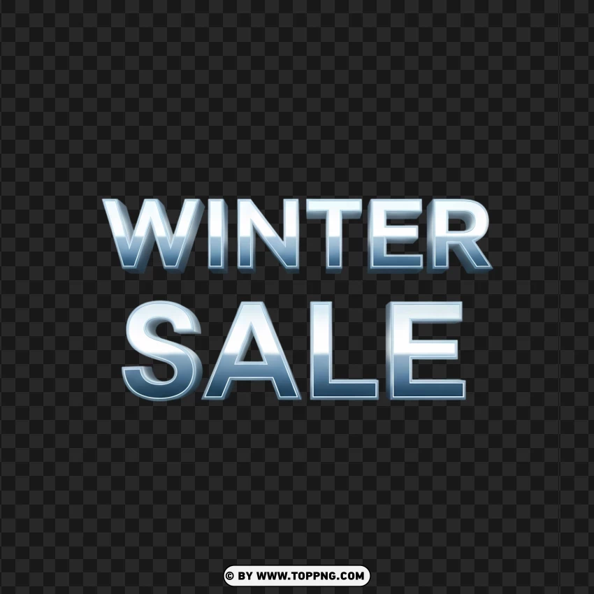 Premium Winter Sale Label Icon PNG Transparent Background